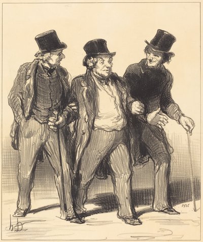 Det forekommer mig, at jeg ser... en... hund... uden mundkurv!... af Honoré Daumier