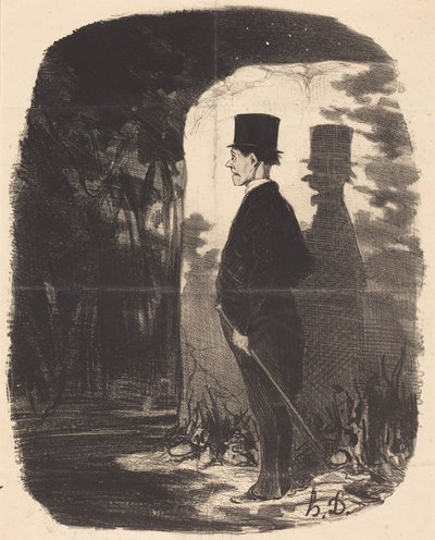 Der er ikke noget at gøre, jeg må krydse denne... skov... af Honoré Daumier