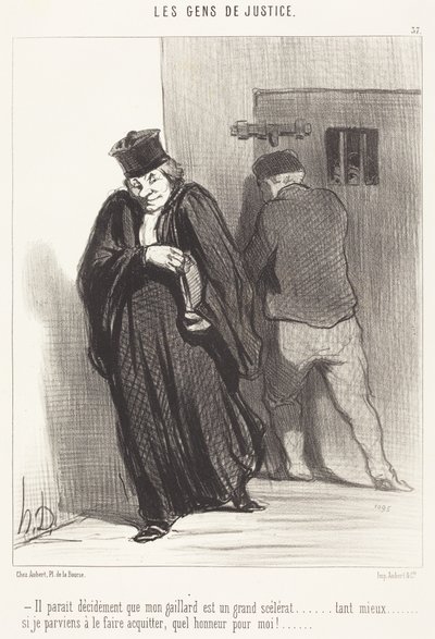 Det lader til... at min fyr er en stor skurk... af Honoré Daumier