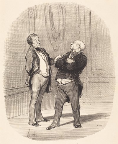 Der er krig... huslejerne vil... falde... af Honoré Daumier