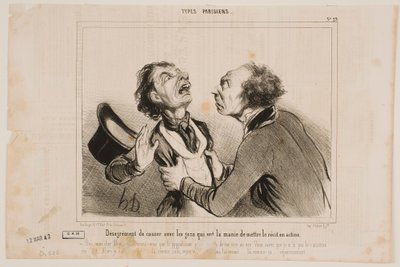 Ulempen ved at tale med mennesker... af Honoré Daumier