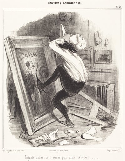 Utakkelige fædreland, du skal ikke få mit værk!... af Honoré Daumier