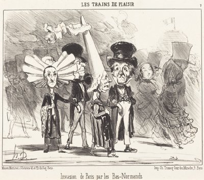 Bas-normannernes invasion af Paris af Honoré Daumier