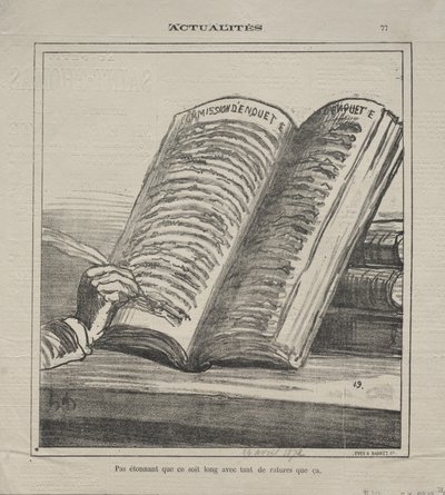 Aktualiteter (nr. 77): Bliv ikke overrasket over, at den er lang og med mange rettelser af Honoré Daumier