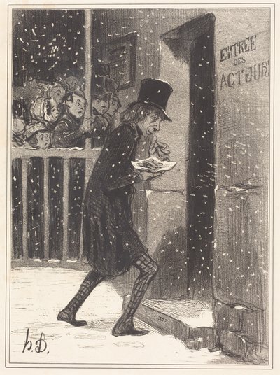 Skuespilleren fra Funambules af Honoré Daumier