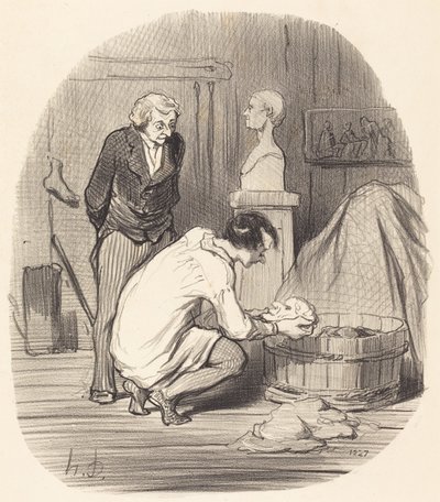 Kunstneren - det er det!... af Honoré Daumier