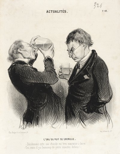 Vandet fra Grenelle-brønden af Honoré Daumier