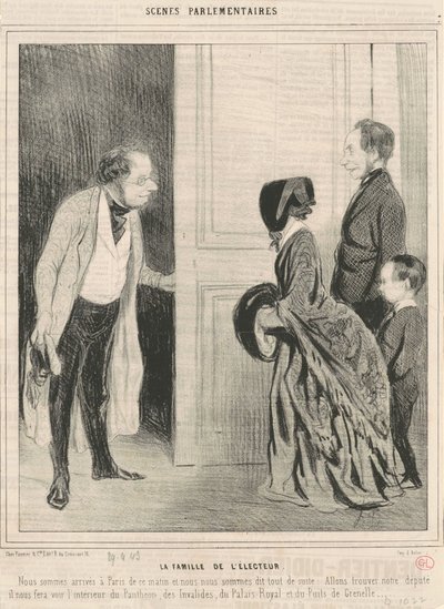 Vælgerens familie af Honoré Daumier