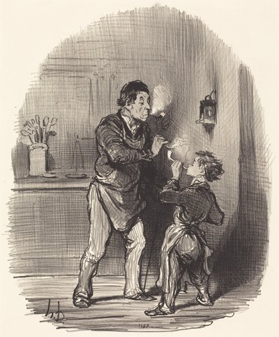 Den filosofiske kludhandler af Honoré Daumier