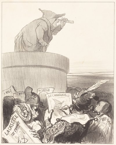 Le Constitutionnel betragter den politiske horisont af Honoré Daumier