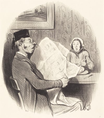 Det stadig mere monster Format af Honoré Daumier