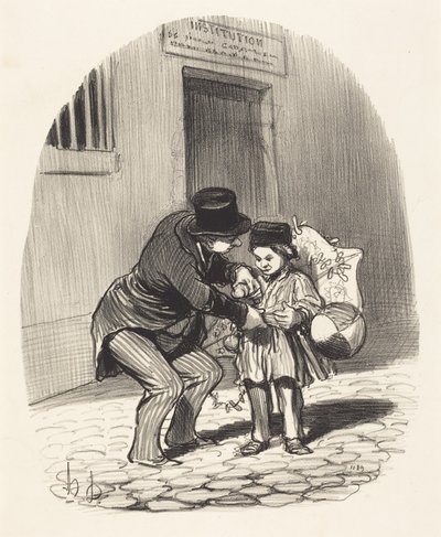 Udgangsdagen af Honoré Daumier