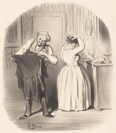Dagen, hvor man spiser middag hos herr direktøren... af Honoré Daumier
