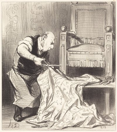 Den nye kronpolstrer... af Honoré Daumier
