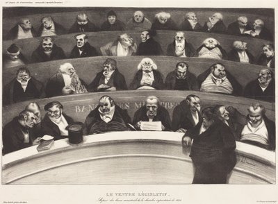 Den lovgivende mave af Honoré Daumier