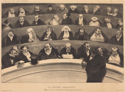 Den lovgivende mave af Honoré Daumier