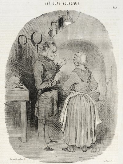 Æggeblommen er ikke blevet pisket nok... af Honoré Daumier