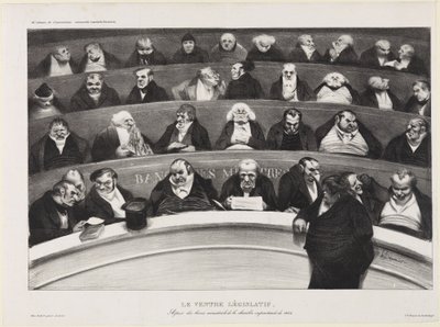 Den lovgivende mave af Honoré Daumier