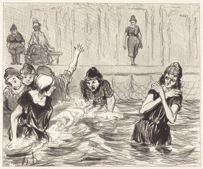 Vaskekonerne af Honoré Daumier