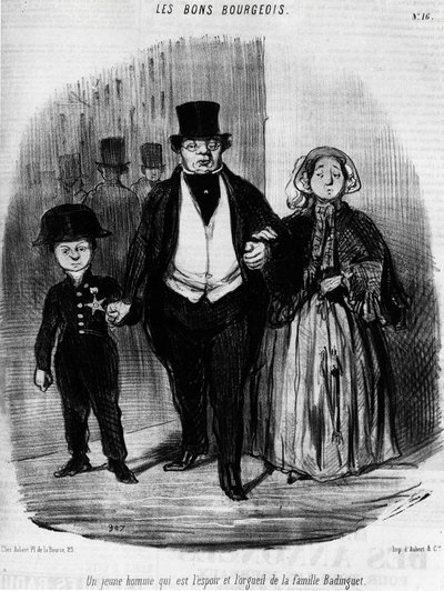 The Good Bourgeois - af Daumier, i "" Charivari"" af 16/09/1846. af Honoré Daumier