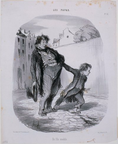 Les Papas- En model søn af Honoré Daumier