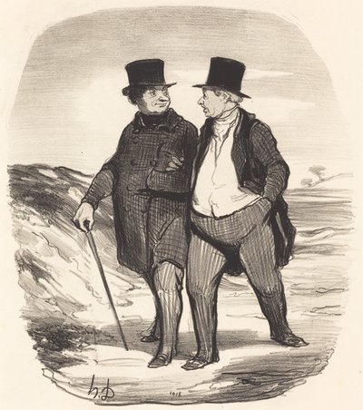 Tiderne er svære... af Honoré Daumier