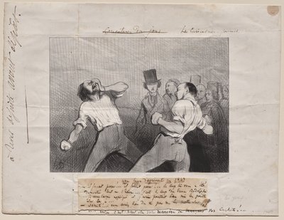 Lektion i forståelse i 1843 af Honoré Daumier