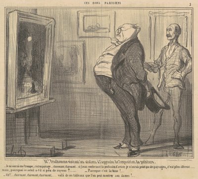 Mr. Prudhomme besøger værkstederne ... af Honoré Daumier