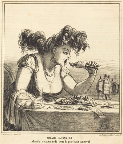 Madame Gargantua af Honoré Daumier