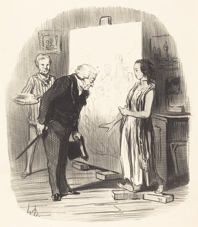 Madame, jeg har æren! af Honoré Daumier