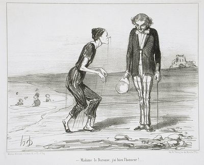 Madame la Baronne, jeg har den ære! af Honoré Daumier