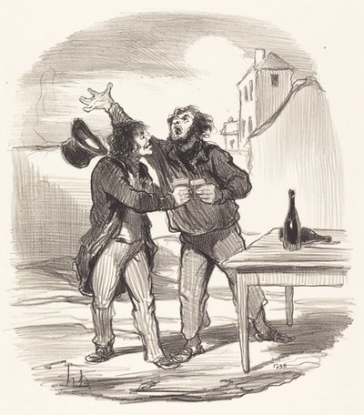 Medlem... af 10. december, der tager... af Honoré Daumier