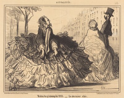 Forårsmode fra 1855 af Honoré Daumier