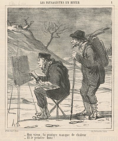 Dude, dit maleri mangler varme... af Honoré Daumier