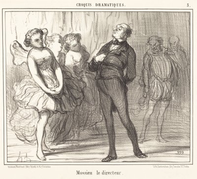 Instruktøren Mossie af Honoré Daumier