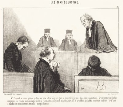 Mr. Advokat har ydet fuld retfærdighed... af Honoré Daumier