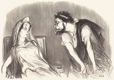 Ødipus af Honoré Daumier