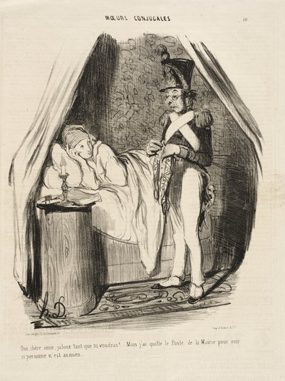 Ja, kære veninde, jaloux så meget du vil!... af Honoré Daumier