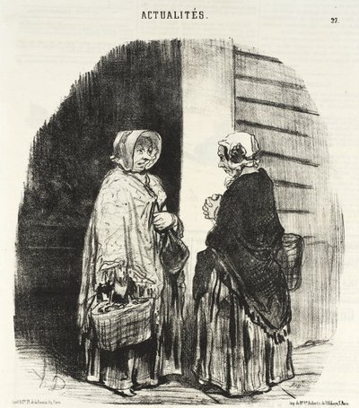 Ja, fru Chaboulard... fireogtyve købmænd... af Honoré Daumier