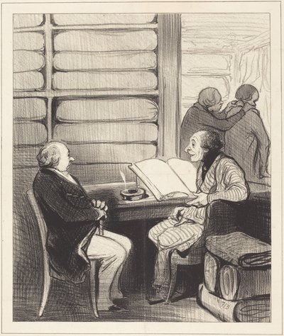 Ja, min kære hr. Badoulard, jeg vil... af Honoré Daumier