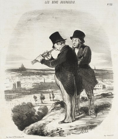 For en smuk udsigt, her er en smuk udsigt! af Honoré Daumier