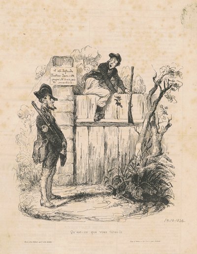 Hvad laver du her... af Honoré Daumier