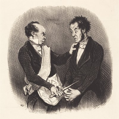 Modtagelse af en frimurer af Honoré Daumier