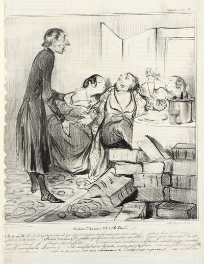 Robert Macaire, bibelsælger af Honoré Daumier