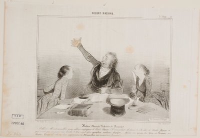 Robert Macaire, professor i fransk af Honoré Daumier