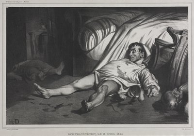 Rue Transnonain, 15. april 1834 af Honoré Daumier