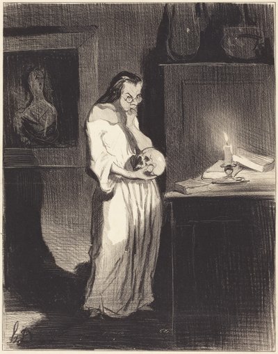 Din forbandede børnetyv! af Honoré Daumier