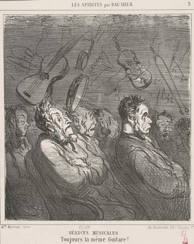 Musikalske sessioner af Honoré Daumier