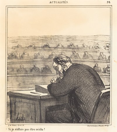 Hvis jeg ikke skulle genvælges! af Honoré Daumier
