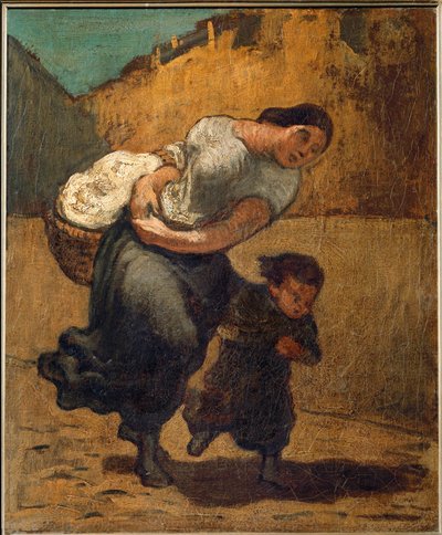 The Burden ... (olie på lærred) af Honoré Daumier
